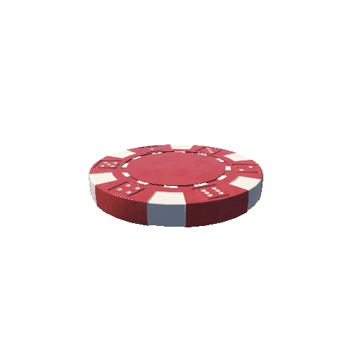 Poker chip red